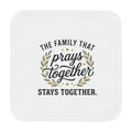Hooded Baby Towel – "The Family That Prays Together Stays Together" Cotton Baby Wrap