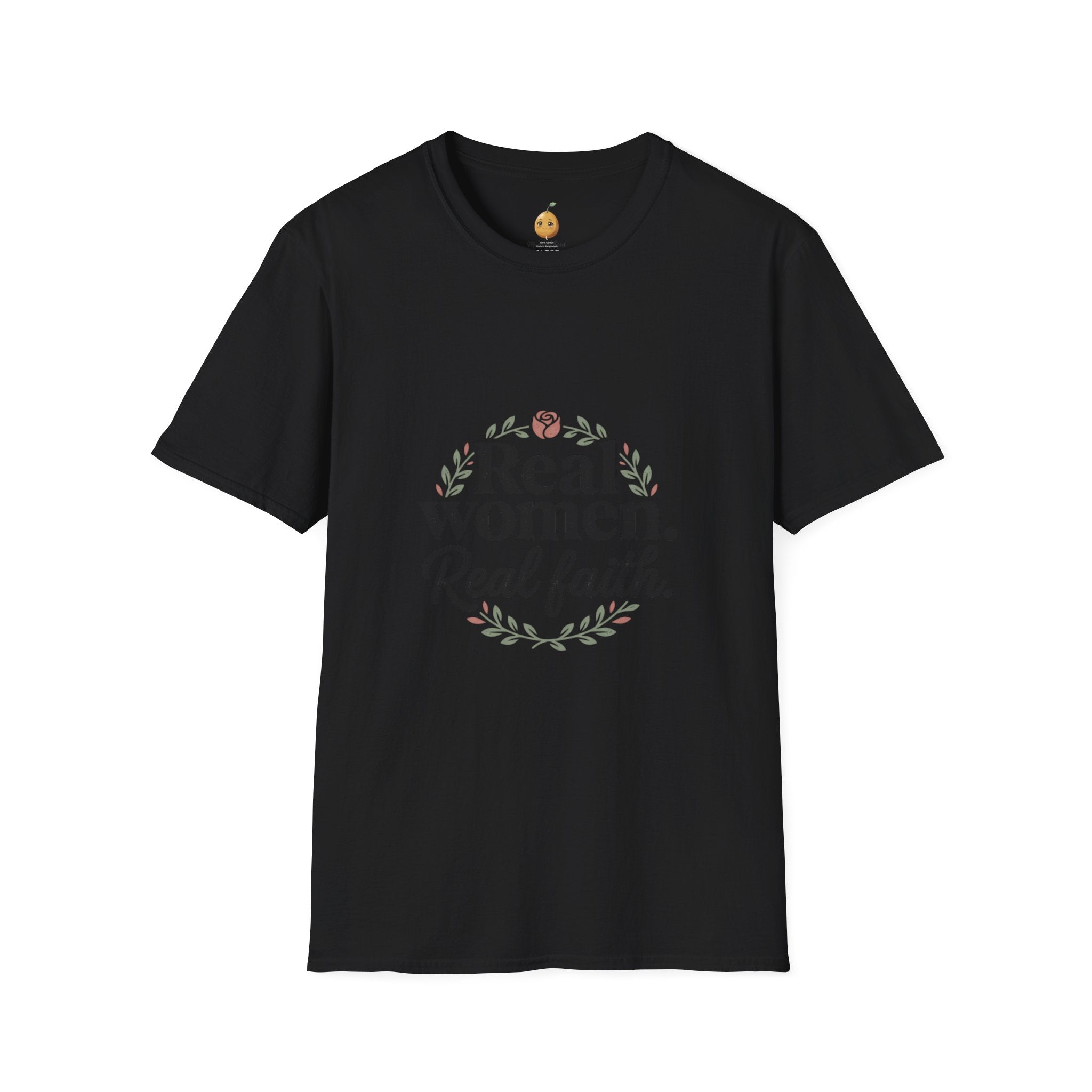 Real Women. Real Faith. T-Shirt — Floral Feminine Christian Tee
