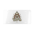 Nautical Faith Vanity Plate — "God is the captain, I’m the passenger" Decorative License Plate