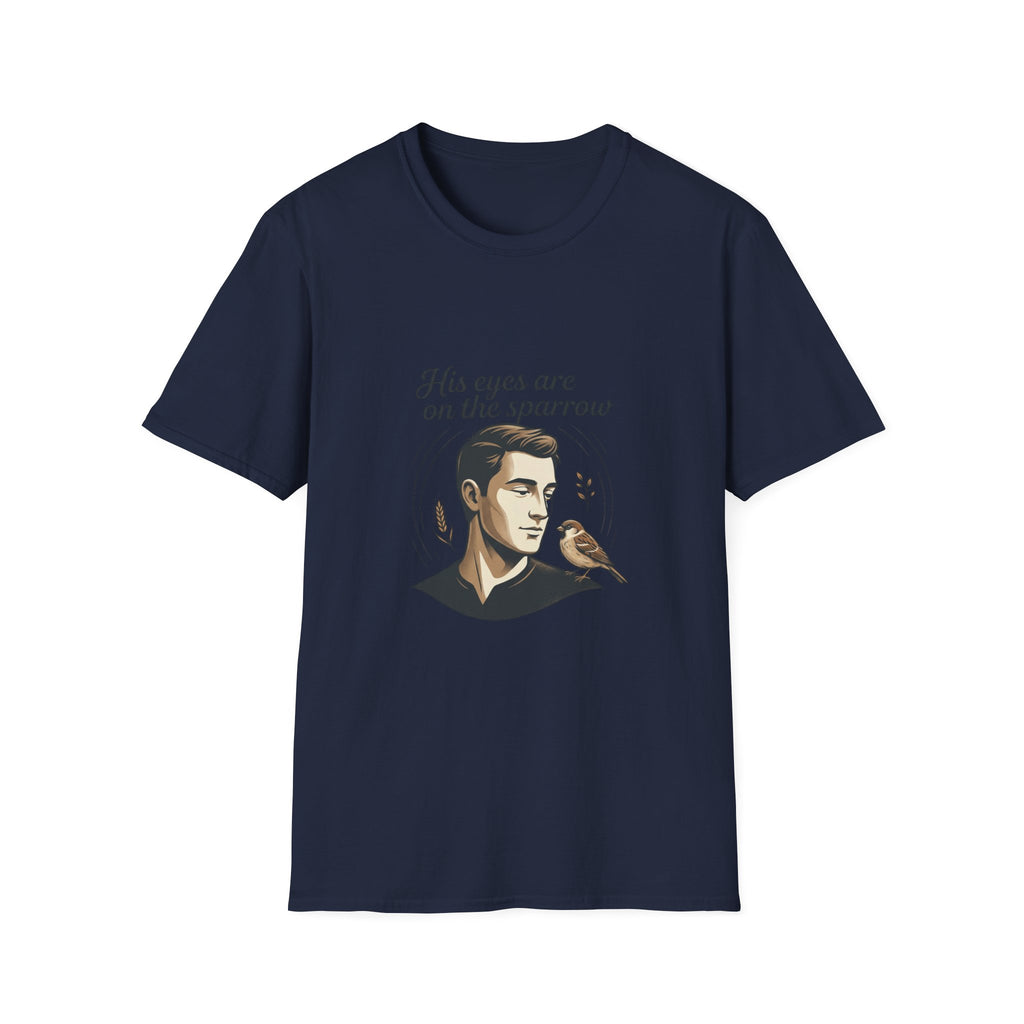 T-Shirt — "His Eyes Are on the Sparrow" Inspirational Faith Graphic