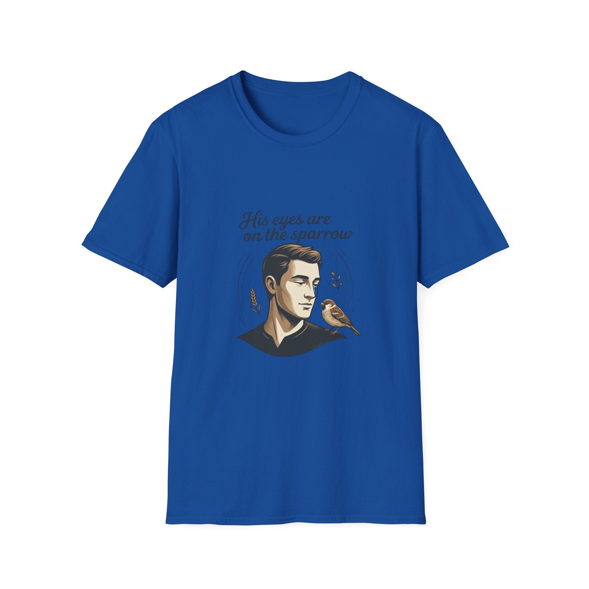 T-Shirt — "His Eyes Are on the Sparrow" Inspirational Faith Graphic