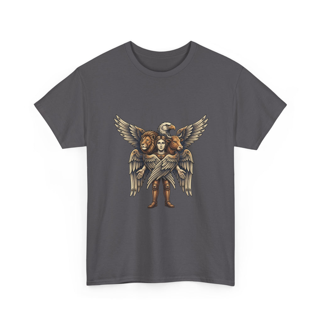 Cherub Winged Trio T‑Shirt — Vintage Angelic Graphic Tee