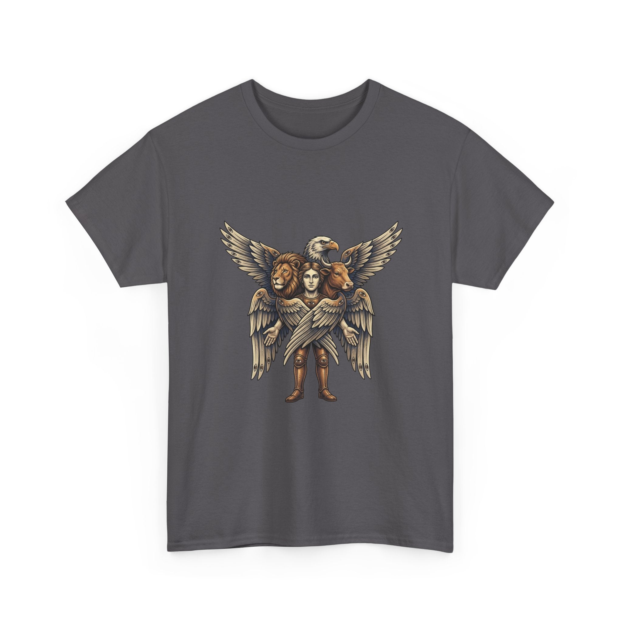 Cherub Winged Trio T‑Shirt — Vintage Angelic Graphic Tee
