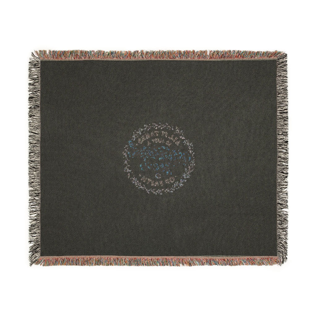 Woven Blanket - "Mustard Seed" Inspirational Fringe Throw