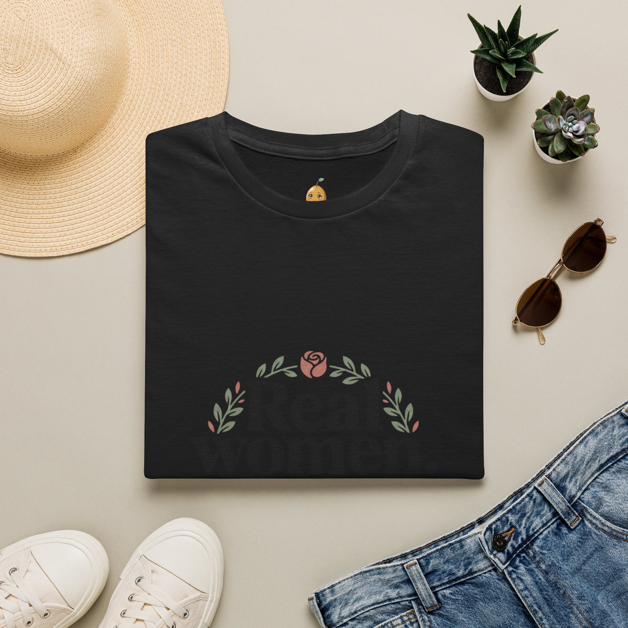 Real Women. Real Faith. T-Shirt — Floral Feminine Christian Tee