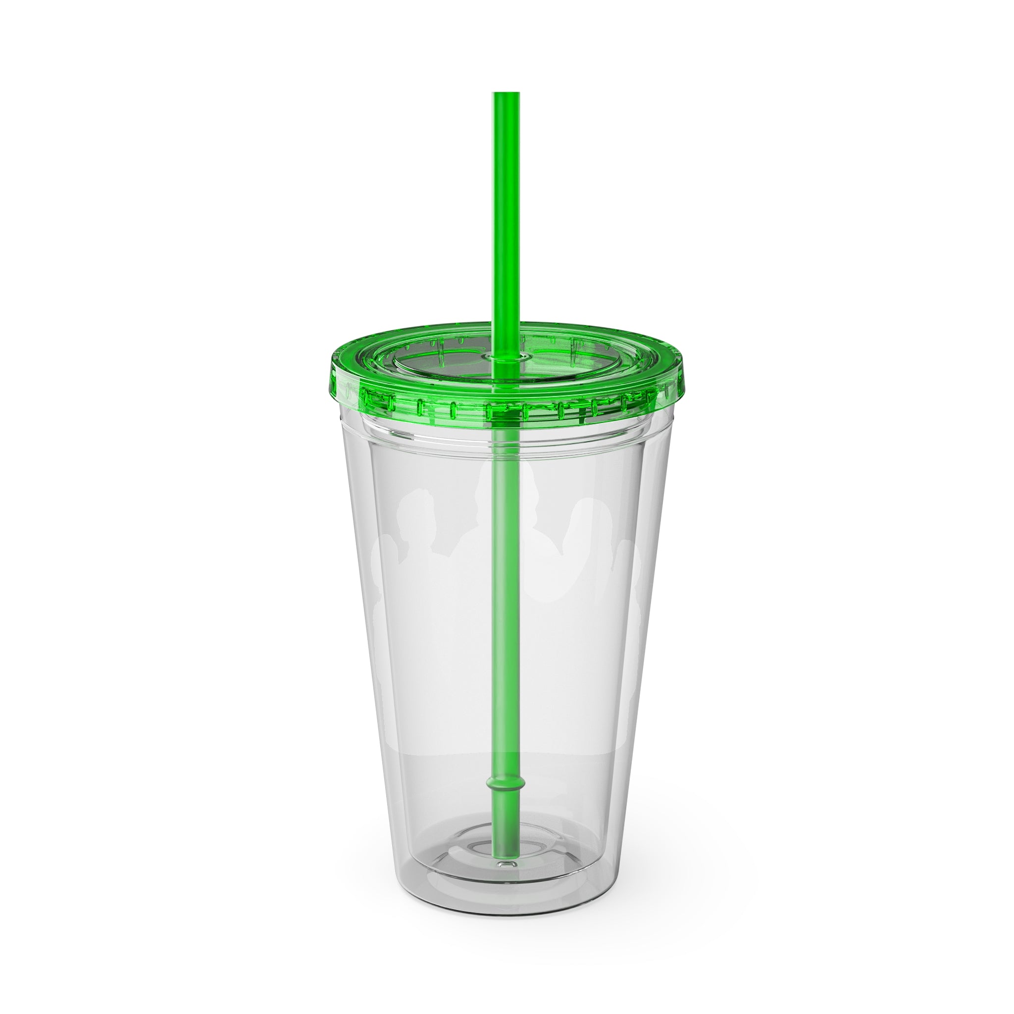 Christian Jesus with Children Tumbler — 16oz Clear Travel Cup with Straw