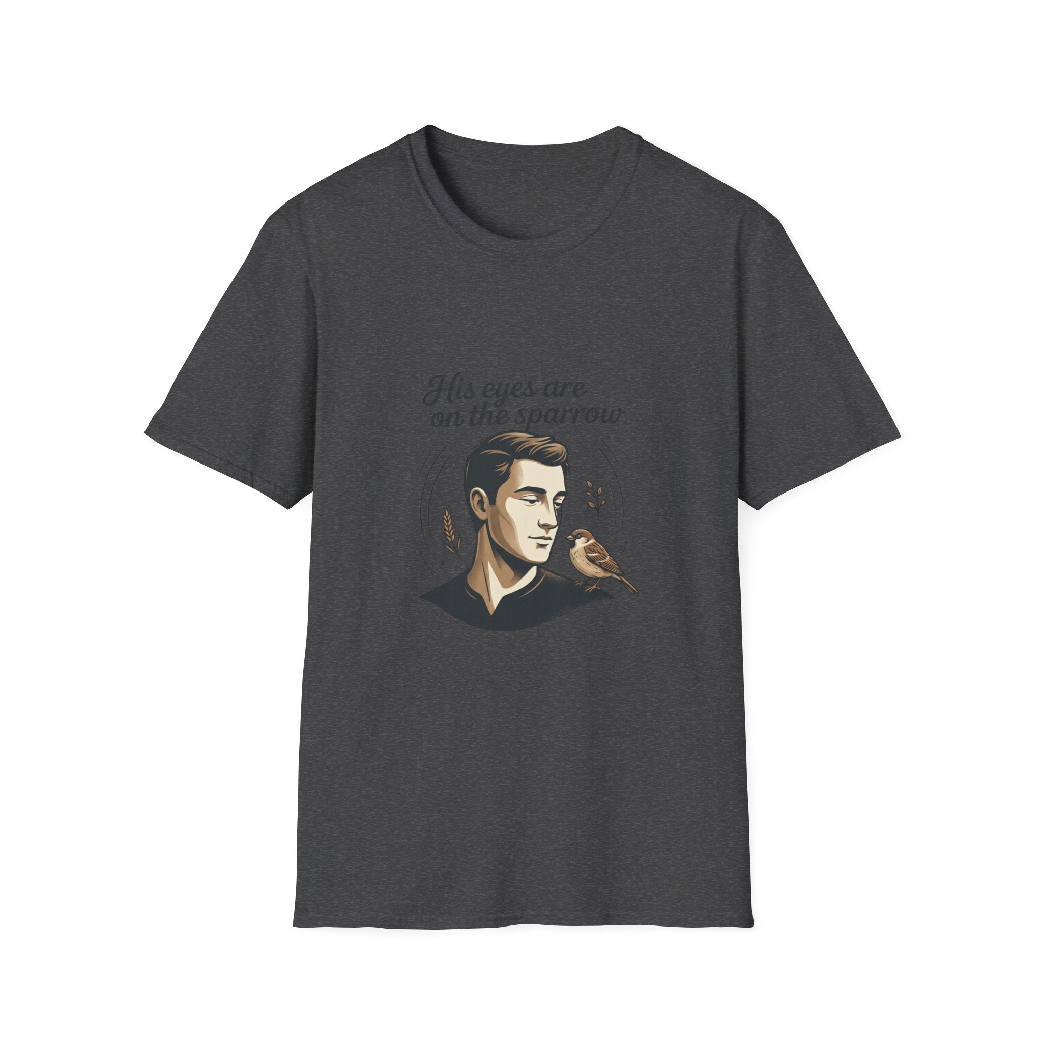 T-Shirt — "His Eyes Are on the Sparrow" Inspirational Faith Graphic