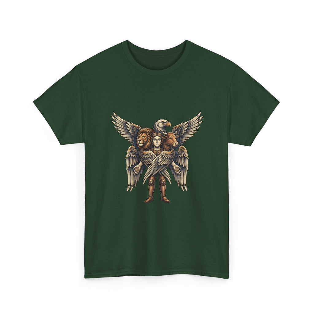 Cherub Winged Trio T‑Shirt — Vintage Angelic Graphic Tee