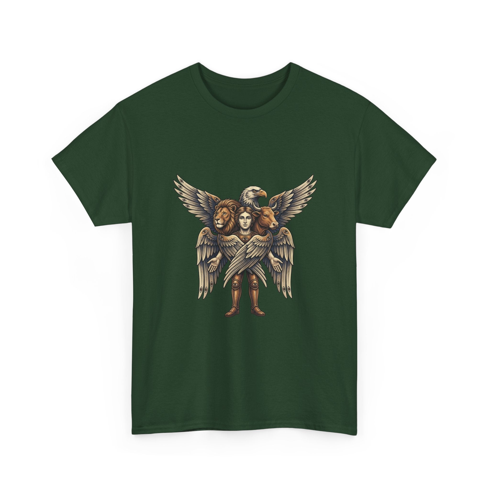 Cherub Winged Trio T‑Shirt — Vintage Angelic Graphic Tee