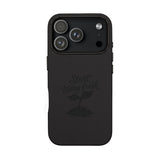 Engraved PU Leather Phone Case — "Start Today Fresh" Seedling Design