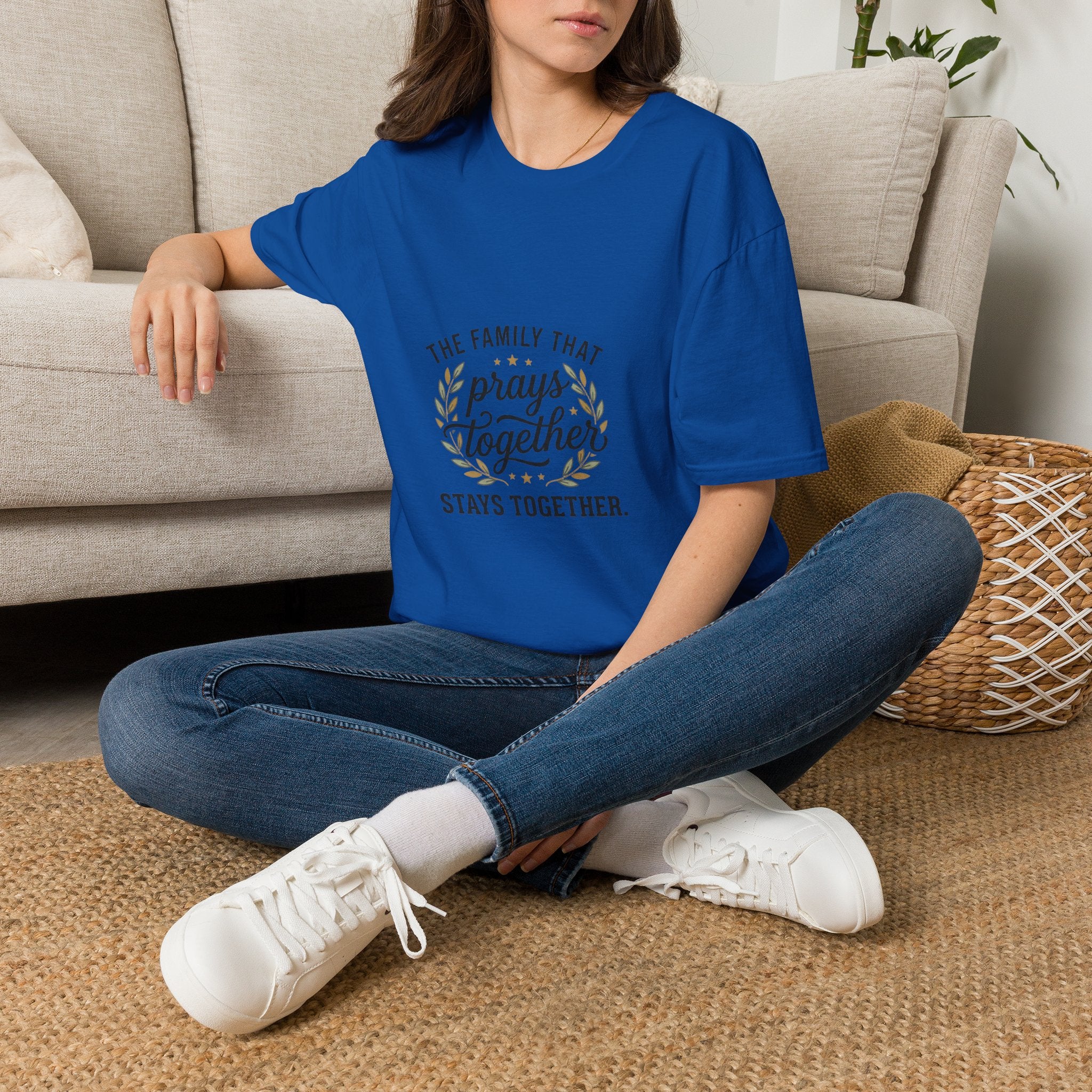 Prayer Family T-Shirt — “The Family That Prays Together” Faith Tee